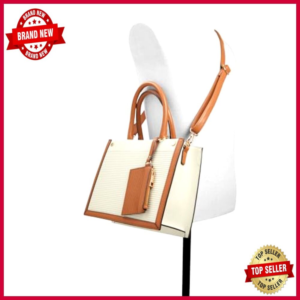 Structured Tote Bag With Removable Crossbody Stra… - image 5